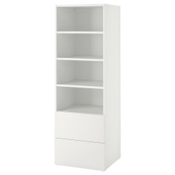 Стеллаж Ikea Smastad/Platsa 2 ящика/гладкий фасад 60x57x181 (Белый) Thumb