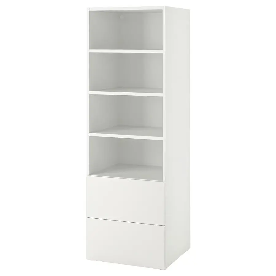 Стеллаж Ikea Smastad/Platsa 2 ящика/гладкий фасад 60x57x181 (Белый) - 2