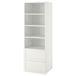 Стеллаж Ikea Smastad/Platsa 2 ящика 60x57x181 (Белый) Thumb