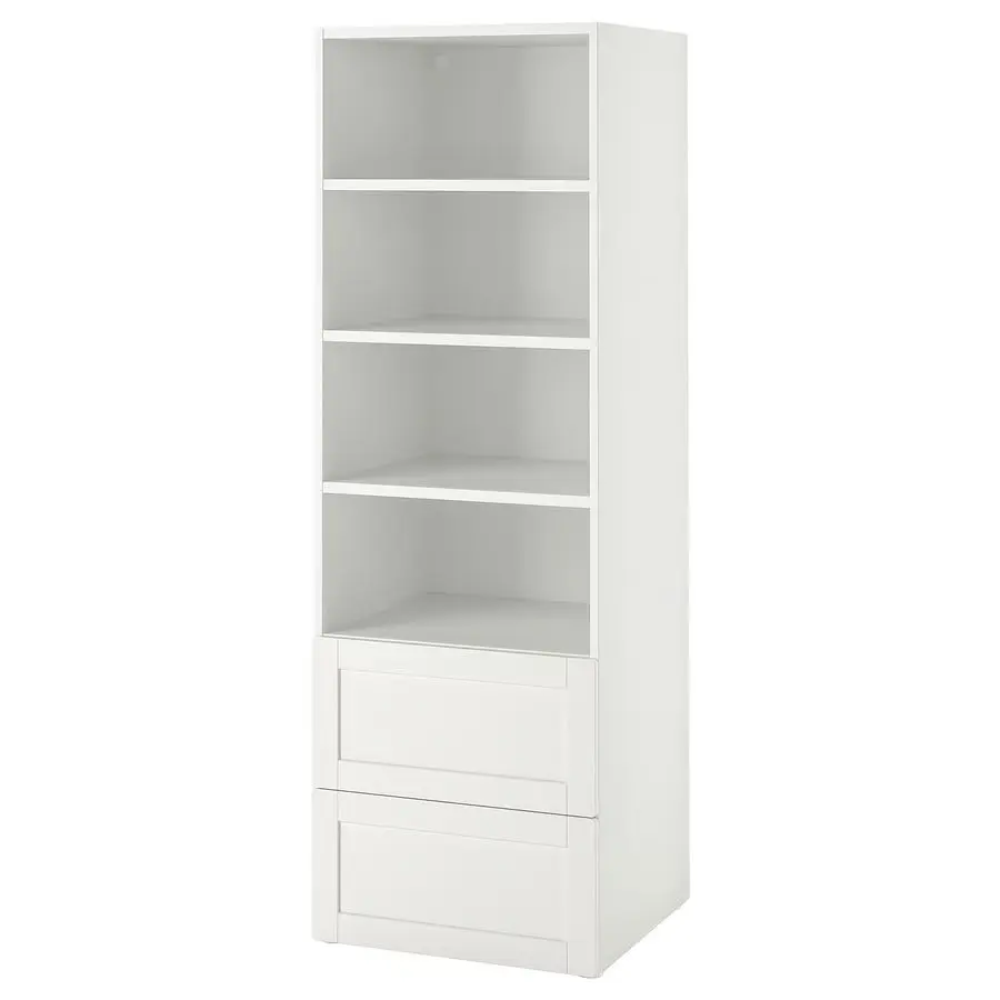 Стеллаж Ikea Smastad/Platsa 2 ящика 60x57x181 (Белый) - 2