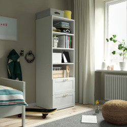 Стеллаж Ikea Smastad/Platsa 2 ящика 60x57x181 (Белый)