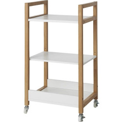 Etajera GoodHome Nantua 44.5x80x36 (White/Wood) Thumb