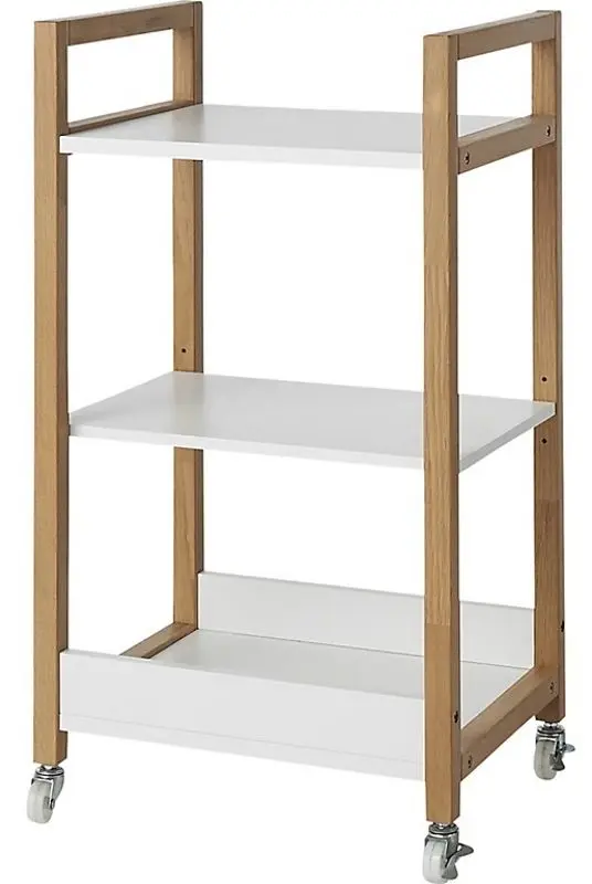 Etajera GoodHome Nantua 44.5x80x36 (White/Wood) - 4