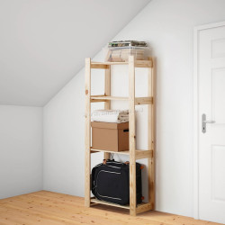 Стеллаж Ikea Albert 64x28x159 (Дерево)
