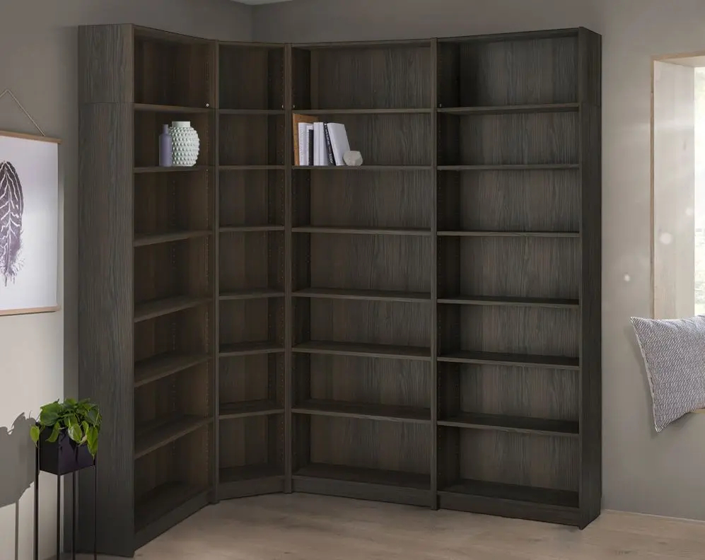 Стеллаж Ikea Billy 215/135x28x237 (Тёмно-коричневый)