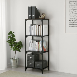 Стеллаж Ikea Fjallbo 51x136 (Черный)