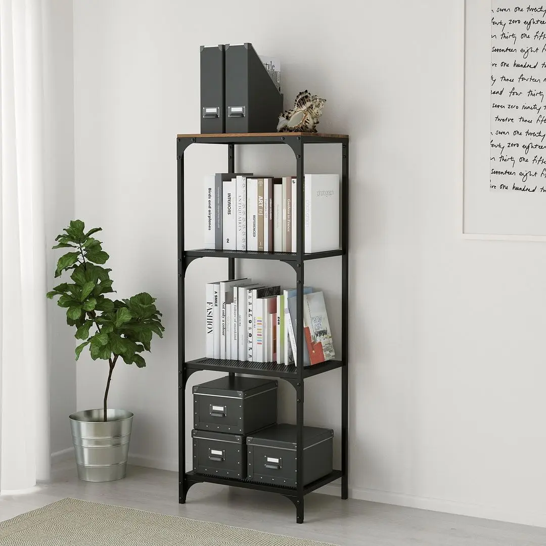 Стеллаж Ikea Fjallbo 51x136 (Черный)