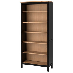 Стеллаж Ikea Hemnes 90x197 (Черно-коричневый/Светло-коричневый) Thumb
