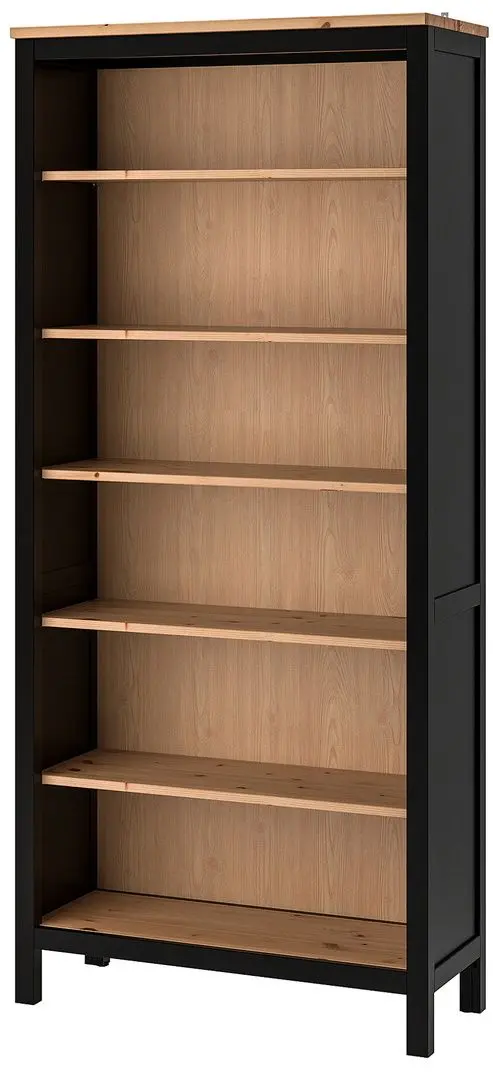 Стеллаж Ikea Hemnes 90x197 (Черно-коричневый/Светло-коричневый) - 3