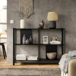 Стеллаж Ikea Jattesta 120x85 (Черный)