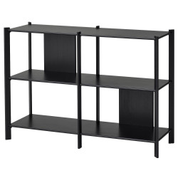 Стеллаж Ikea Jattesta 120x85 (Черный) Thumb