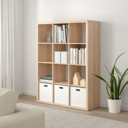 Стеллаж Ikea Kallax 112x147 (Состаренный дуб)