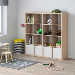 Стеллаж Ikea Kallax 147x147 (Состаренный дуб)