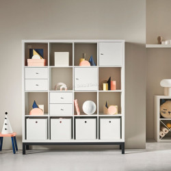 Стеллаж Ikea Kallax 147x164 (Белый/Черный)