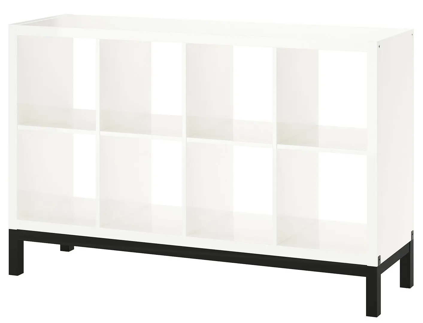 Стеллаж Ikea Kallax 147x94 (Белый/Черный) - 2