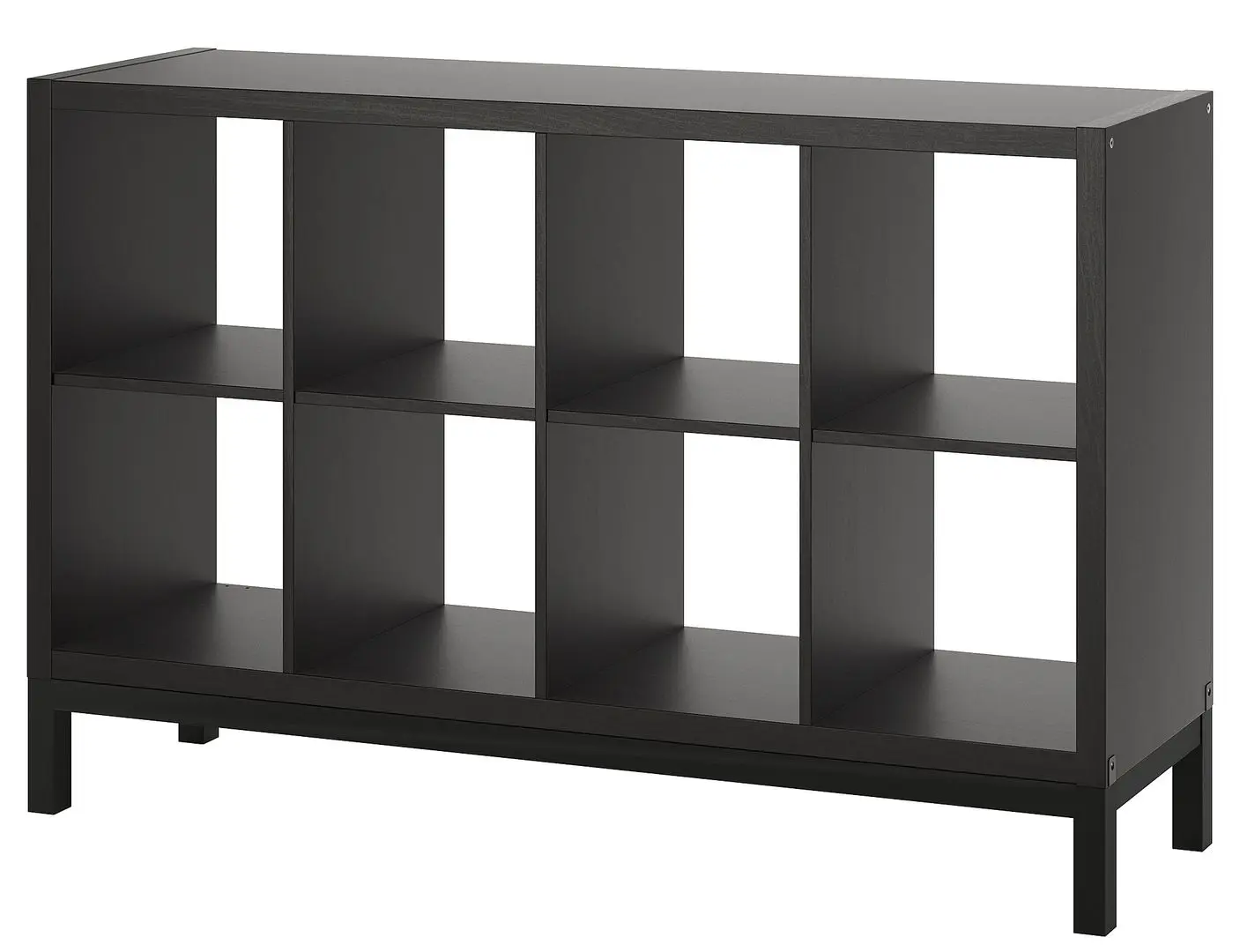 Стеллаж Ikea Kallax 147x94 (Черно-коричневый/Черный) - 2