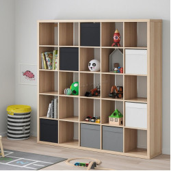 Стеллаж Ikea Kallax 182x182 (Состаренный дуб)