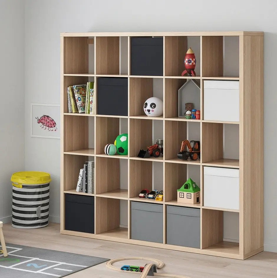 Стеллаж Ikea Kallax 182x182 (Состаренный дуб)