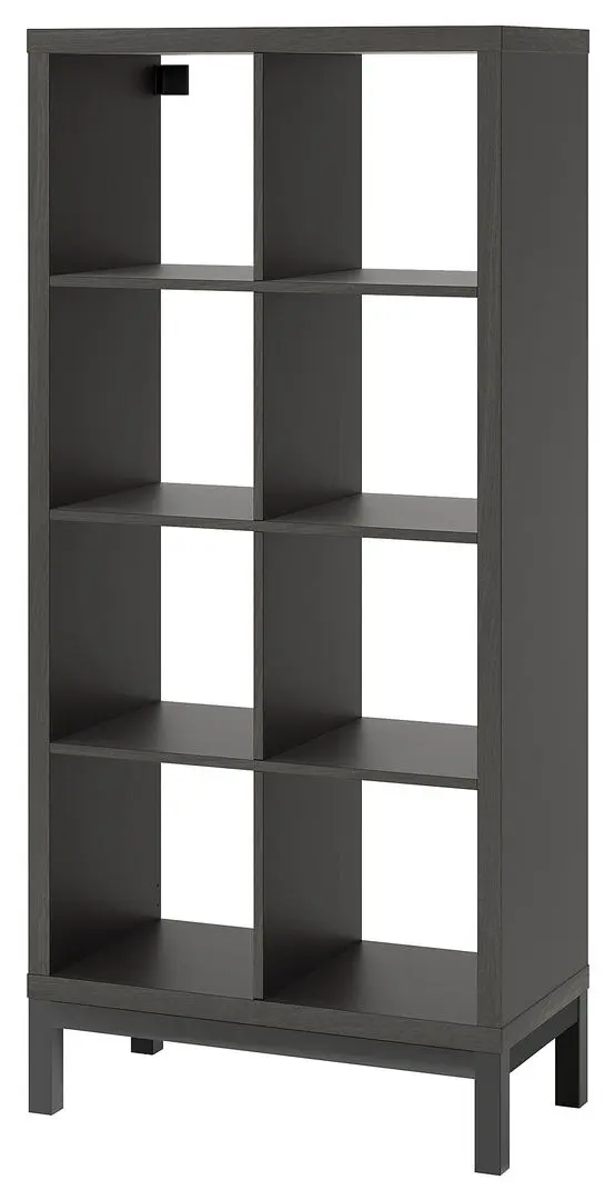 Стеллаж Ikea Kallax 77x164 (Черно-коричневый/Черный) - 2