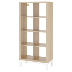 Стеллаж Ikea Kallax 77x164 (Под Беленый Дуб/Белый) Thumb