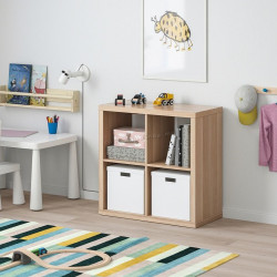 Etajera Ikea Kallax 77x77 (Stejar antichizat)