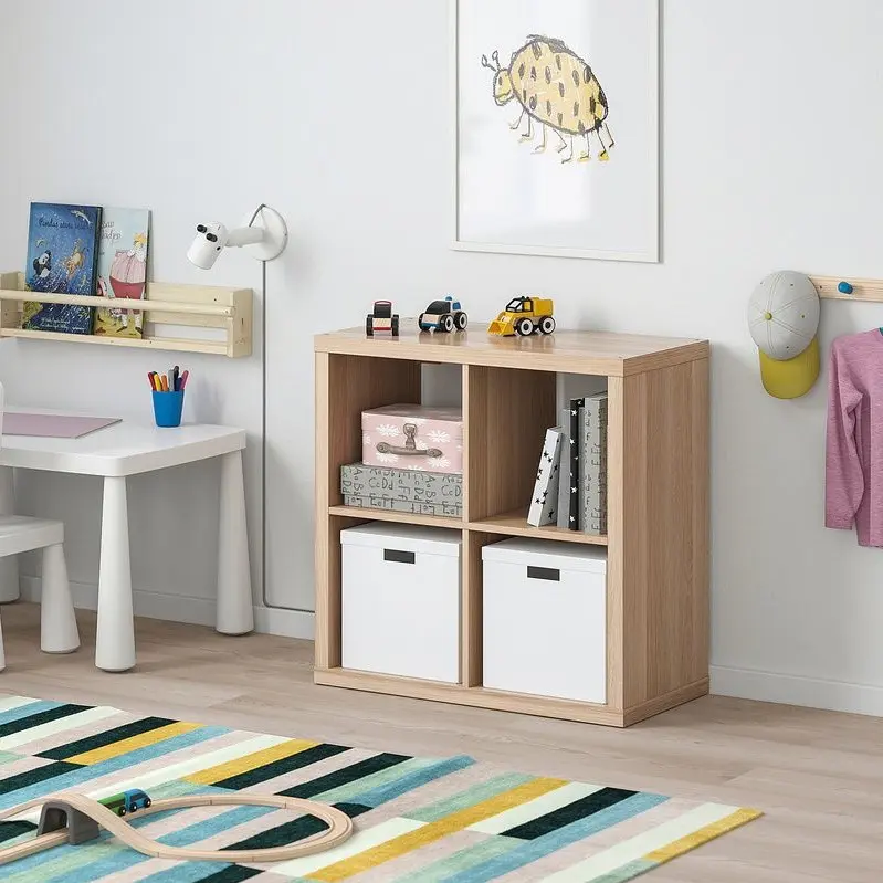Etajera Ikea Kallax 77x77 (Stejar antichizat)