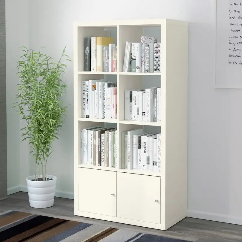 Etajera Ikea Kallax cu uşi 77x147 (Alb)