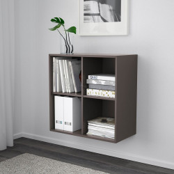 Etajera Ikea Eket cu sina 70x35x70 (Gri inchis)