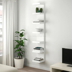 Стеллаж навесной Ikea Lack 30x190 (Белый)