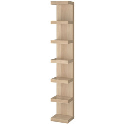 Стеллаж навесной Ikea Lack 30x190 (Состаренный дуб) Thumb
