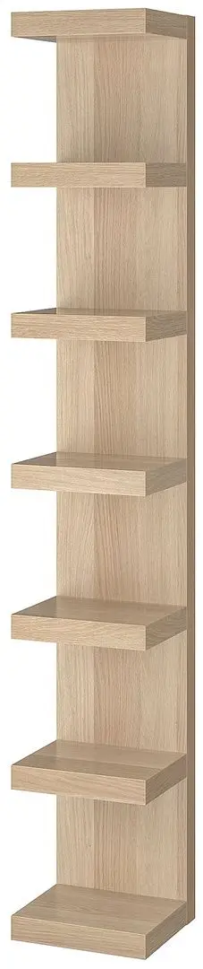 Стеллаж навесной Ikea Lack 30x190 (Состаренный дуб) - 2