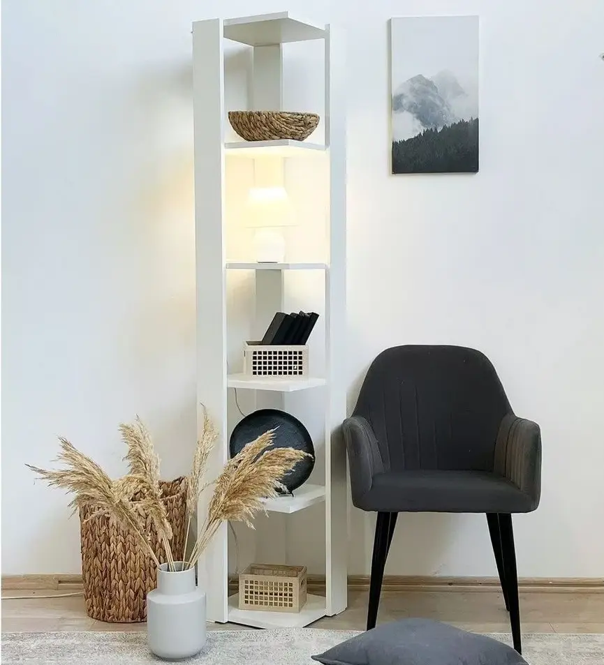 Etajera de colt Fabrik Home Henry (White Ash)