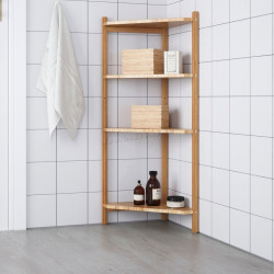 Стеллаж угловой Ikea Ragrund 34x99 (Бамбук)