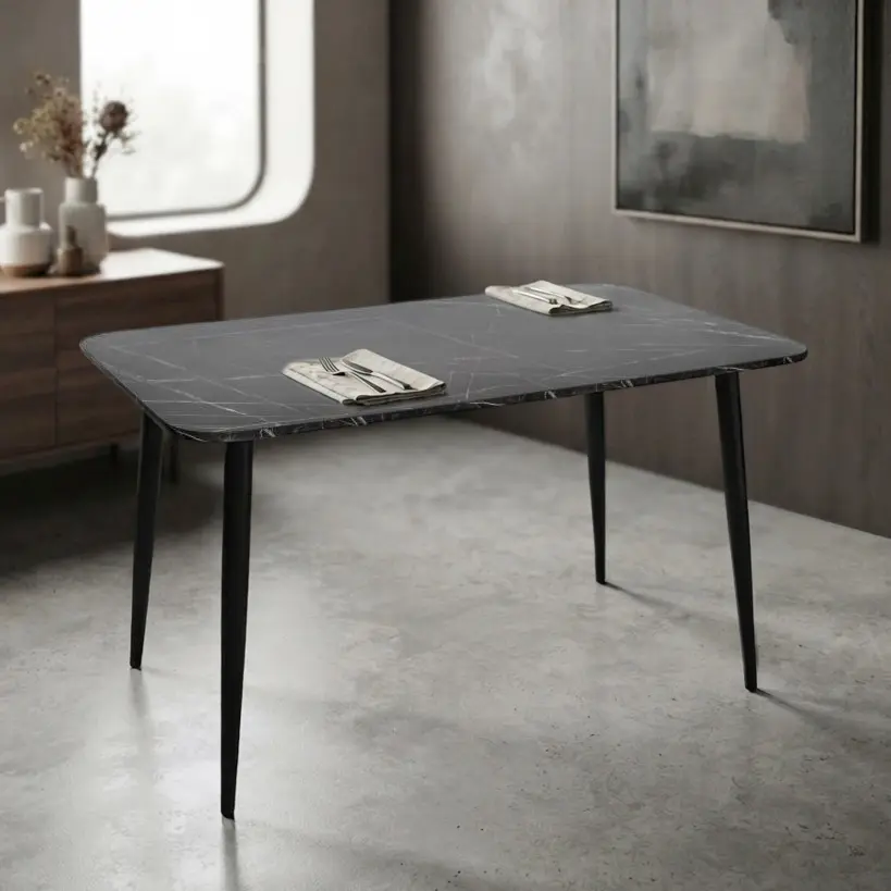 Masa Evelin DT-405-6B (Black Marble/Black)
