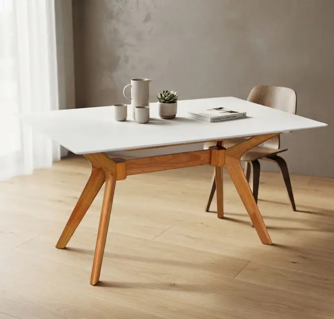 Masa Evelin Raffles Rectangular (White/Bella Beech)