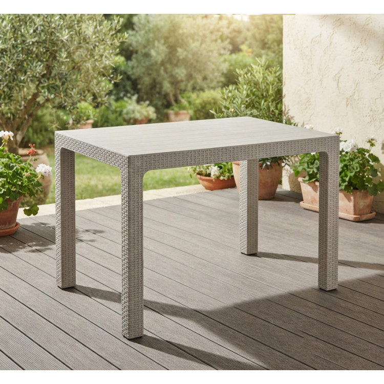 Masa Mobiland Rattan 100x70 (Cappuccino)