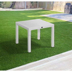 Masa Mobiland Rattan 90x90 (White)