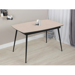 Стол раскладной Magnusplus Yense 125/165x80 Anemon (Beige/Black)