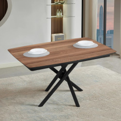 Masa extensibila Magnusplus Katrin 138/178x90 Hazar (Wood/Black)
