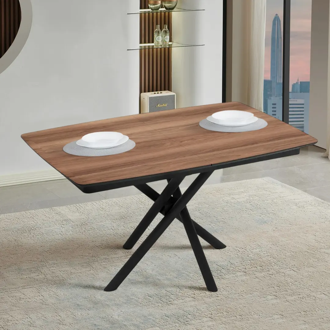 Masa extensibila Magnusplus Katrin 138/178x90 Hazar (Wood/Black)