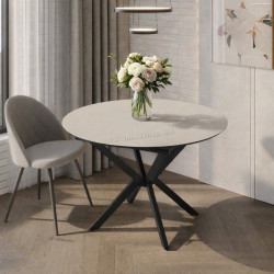 Стол раскладной Magnusplus Diano 110/145x110 Anemon (Beige/Black)