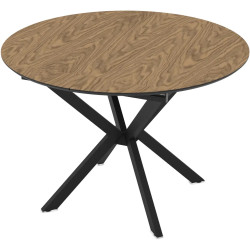 Стол раскладной Magnusplus Diano 110/145x110 Zivre (Wood/Black) Thumb