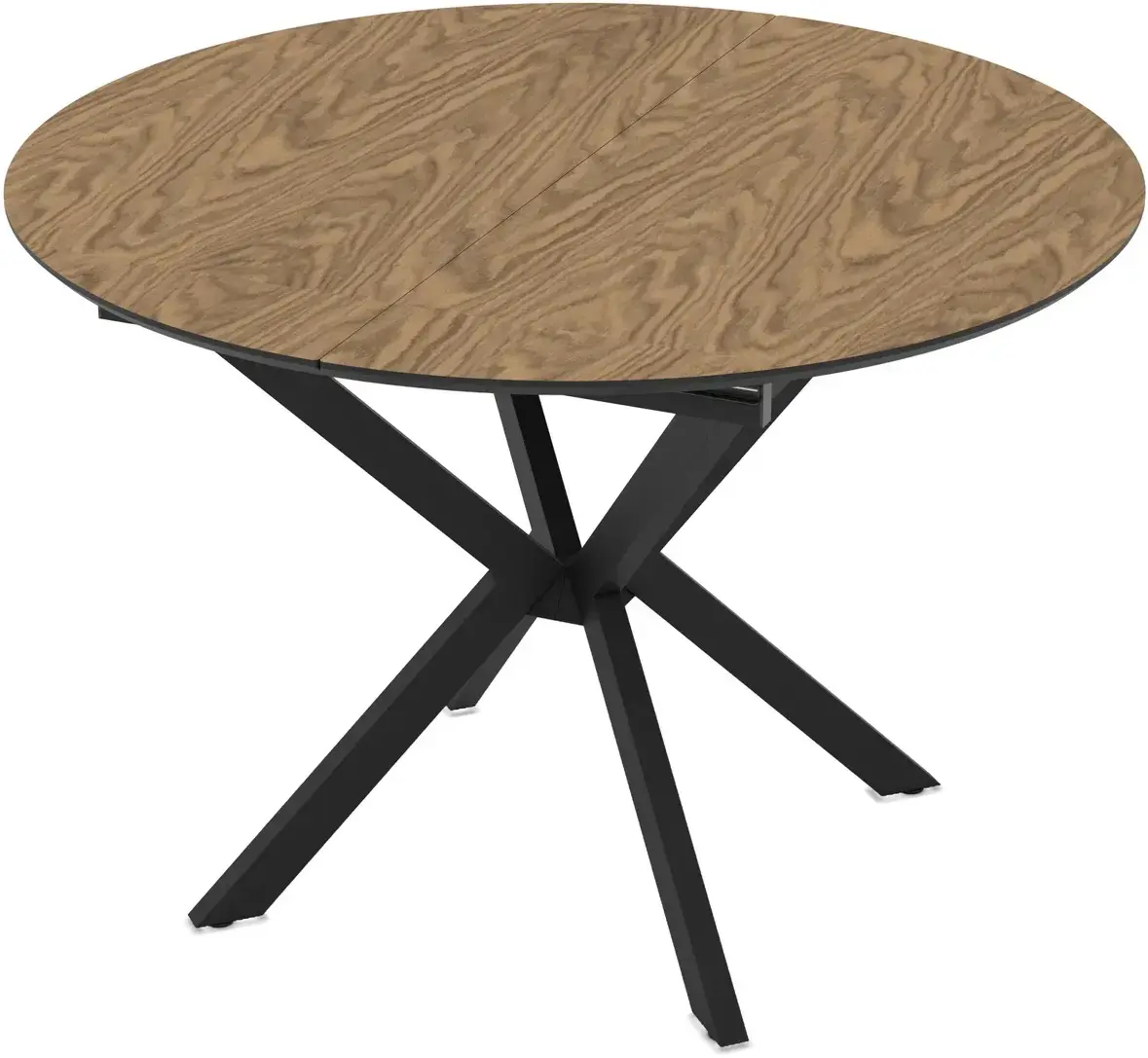 Стол раскладной Magnusplus Diano 110/145x110 Zivre (Wood/Black) - 2