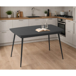 Стол раскладной Magnusplus Yense 125/165x80 Yosun (Black)