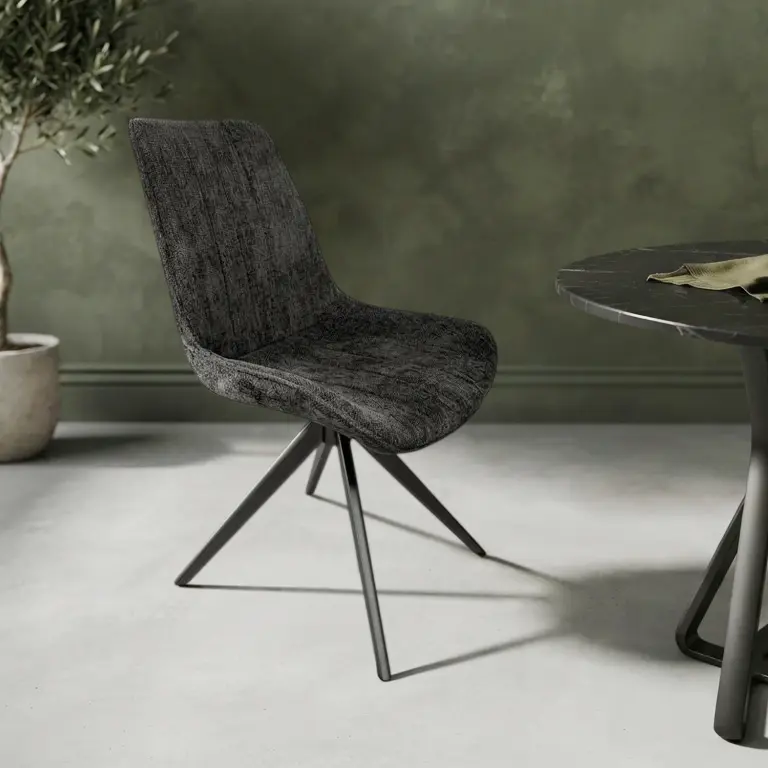 Стул Evelin YTC-055B SW UF885-15 (Dark Grey)