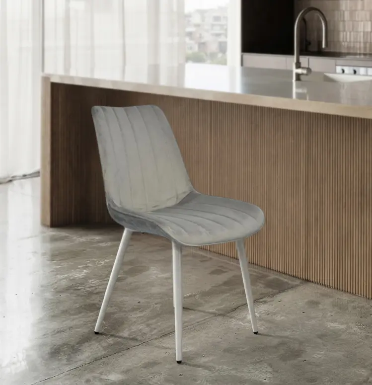 Scaun Evelin YTC-055WH Blu-13 (Light Grey)