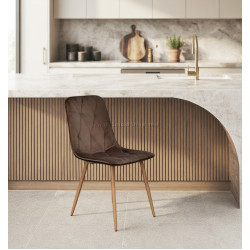 Стул Evelin YTC-080WO Bluvel 38 (Cappuccino)