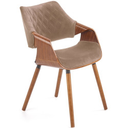Scaun Halmar K396 (Walnut/Beige) Thumb