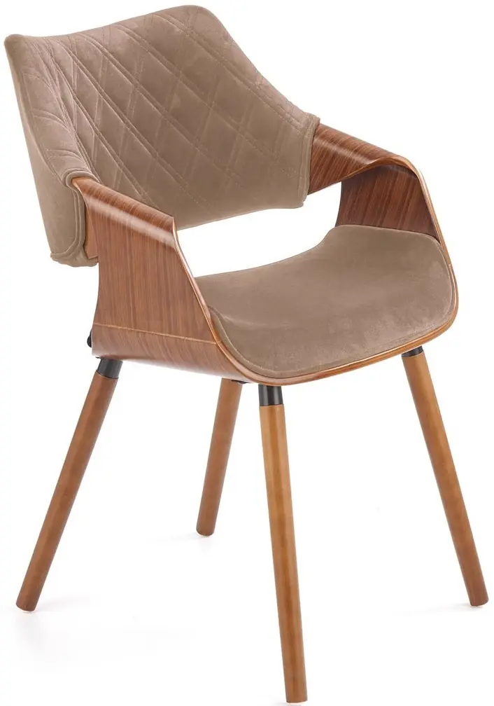 Scaun Halmar K396 (Walnut/Beige) - 8