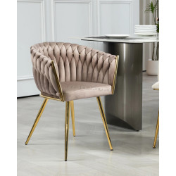 Scaun Prestige Chairs BUC 261 (Beige/Gold)